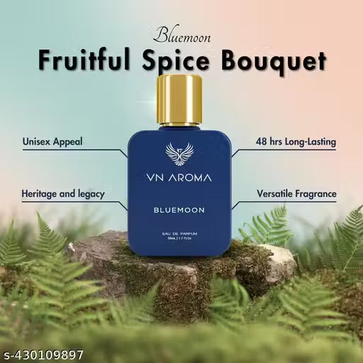 VN Aroma Bluemoon Unisex Eau De Parfum for Men & Women | Premium Long Lasting Luxury Fragrance